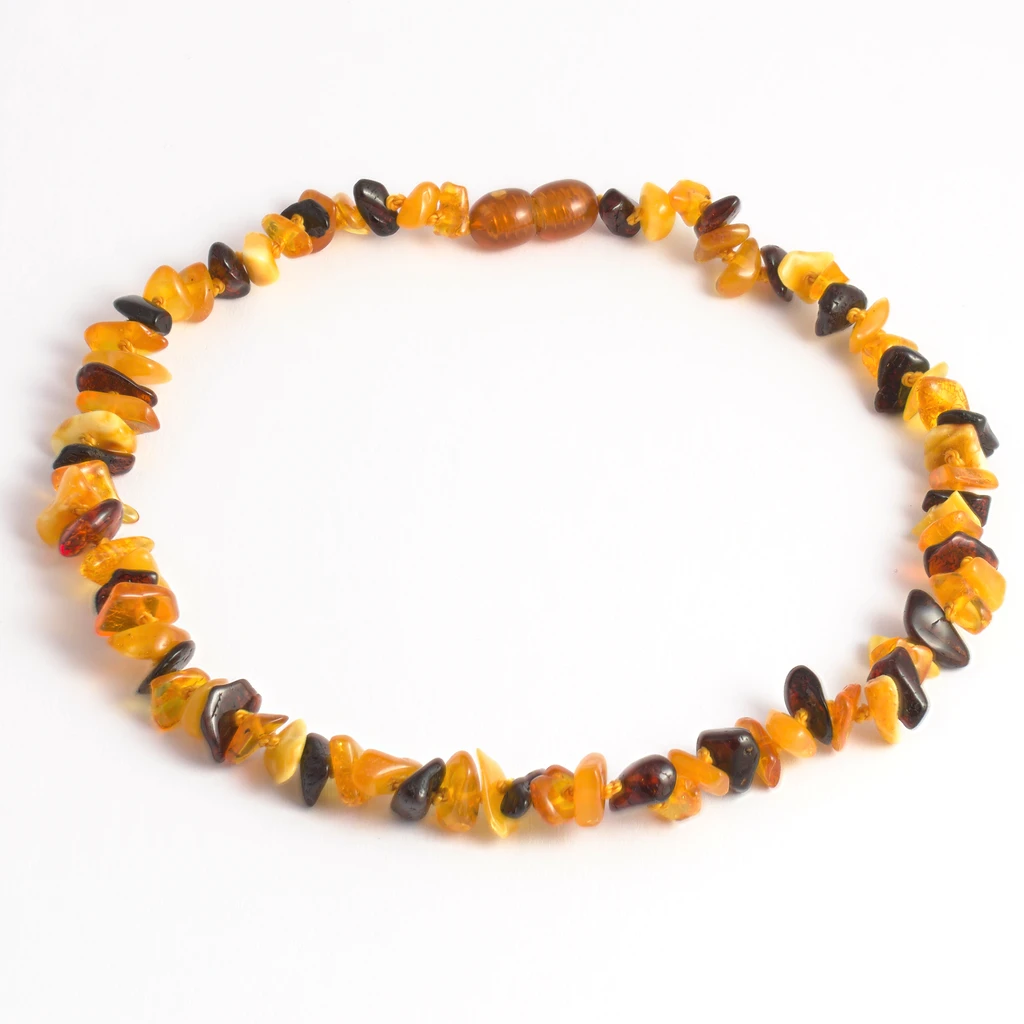 Jantarové korálky pro nejmenší 36cm mix barev