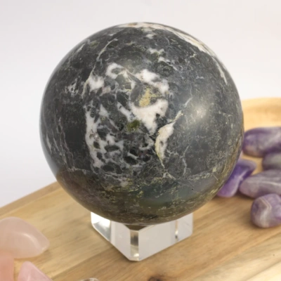 Onyx černý - koule 10 cm (850g) - klid, vnitřní stabilita a ochrana