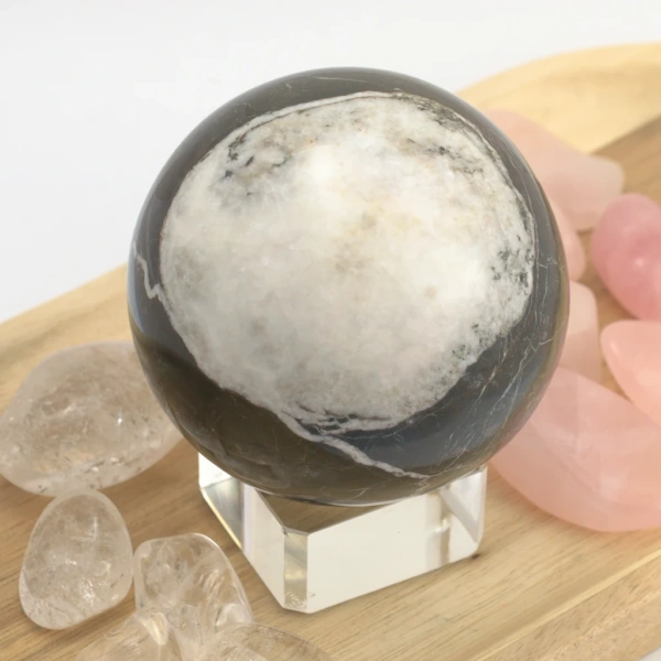Onyx černý - koule 7,5 cm (550g) č. 1 - klid, vnitřní stabilita a ochrana - Image 2