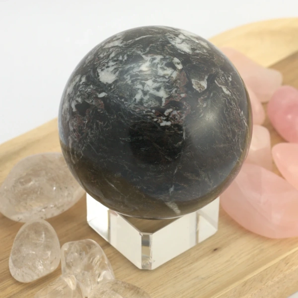 Onyx černý - koule 7,5 cm (550g) č. 2 - klid, vnitřní stabilita a ochrana