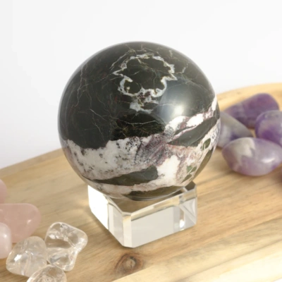 Onyx černý - koule 7,5 cm (550g) č. 1 - klid, vnitřní stabilita a ochrana