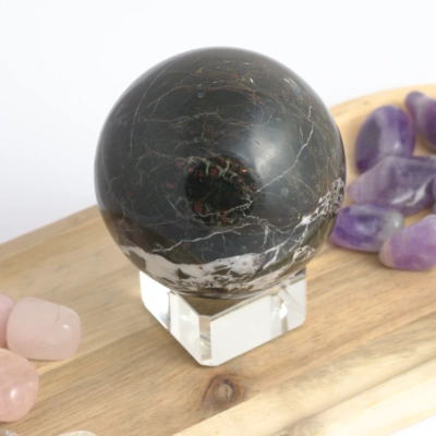 Onyx černý - koule 7,5 cm (550g) č. 2 - klid, vnitřní stabilita a ochrana